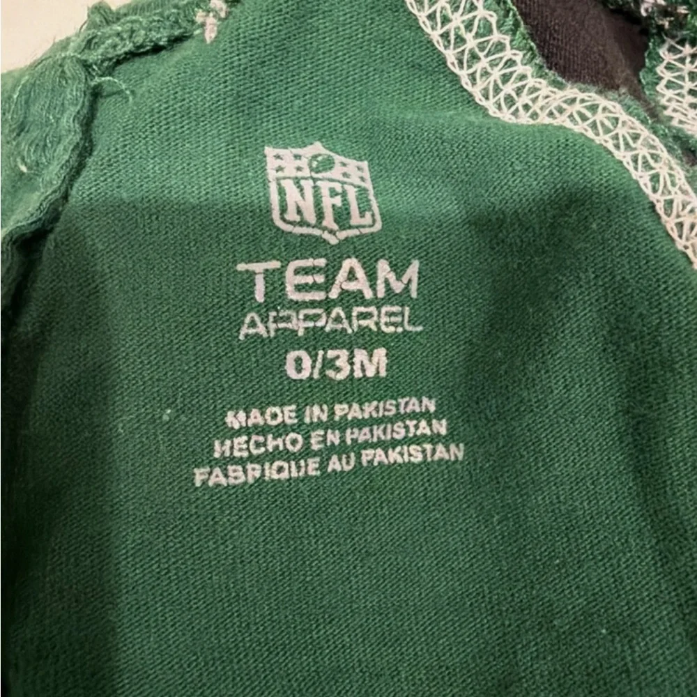 New York Jets Infant Baby One-Piece 0-3 Months Bodysuit Green NYJ Button Snap
